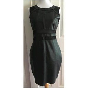 Parisian Collection Black Faux Leather Dress